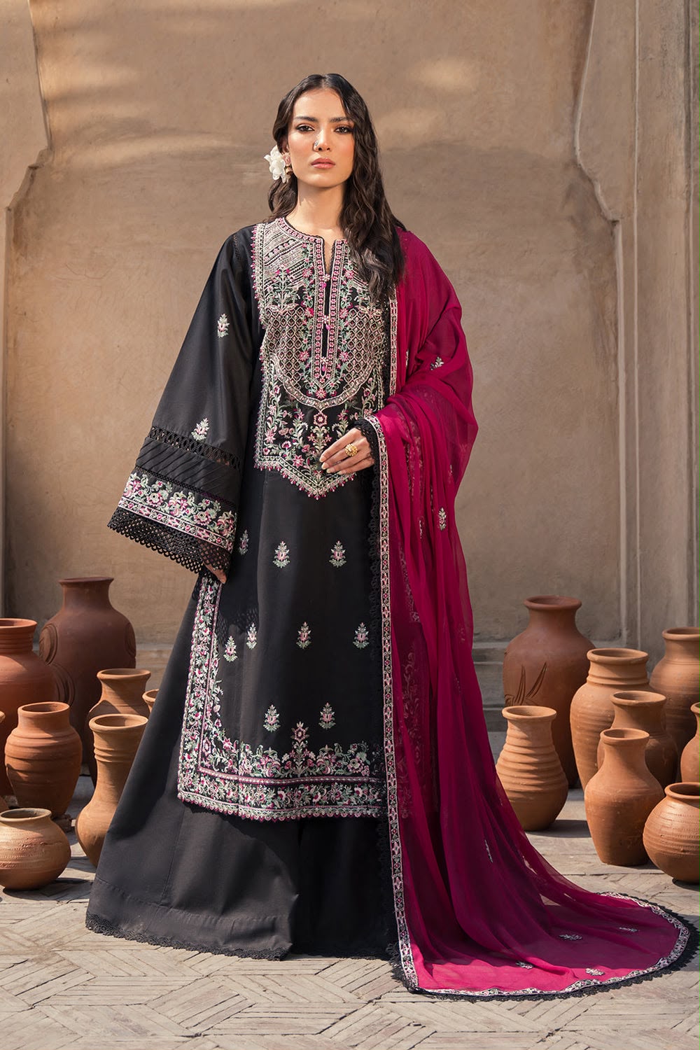 WhatsApp Image 2026-09-11 at 11.13.30 AM 3-Piece Unstitched Laamline Full Heavy EMB Suit | LLM-1050 - Image 1