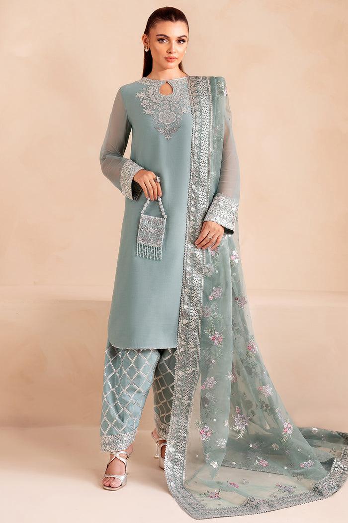 LLM-1070-4 3-Piece Unstitched Laamline Heavy EMB Chiffon Suit | LLM-1073 - Image 1
